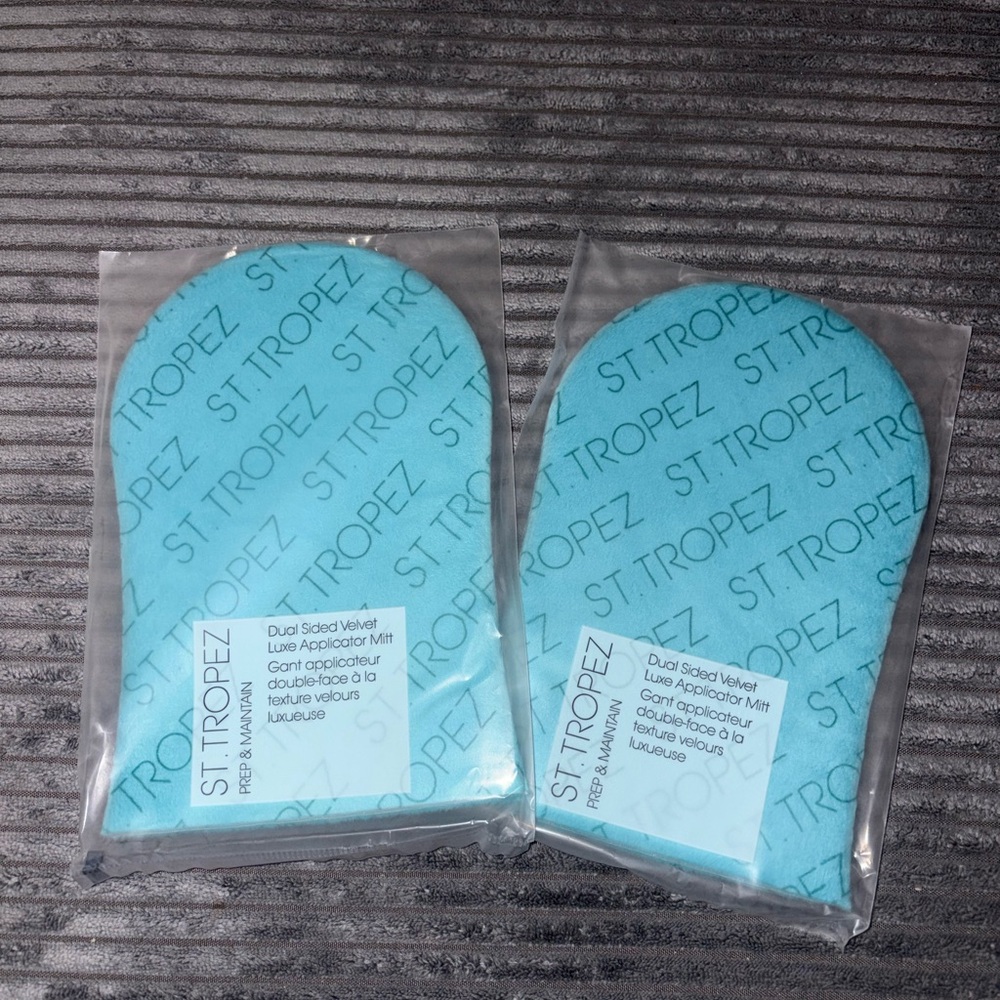 St. Tropez Luxe Double Sided Applicator Self-Tan Mitt New Bundle of 2